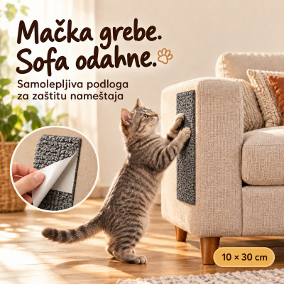 Samolepljiva podloga za mačke i zaštitu nameštaja