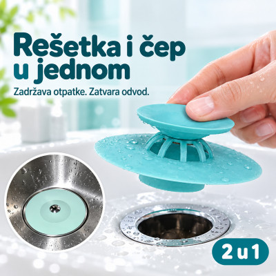 Drain holder - 2 u 1 zatvarač i rešetka 