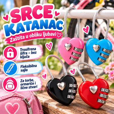 Srce katanac - zaštita u obliku ljubavi