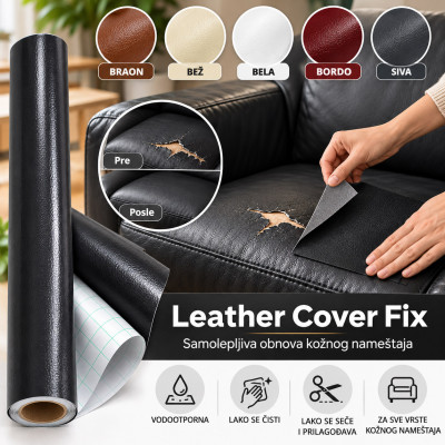 Leather Cover Fix - samolepljiva obnova kožnog nameštaja  60cm × 100cm