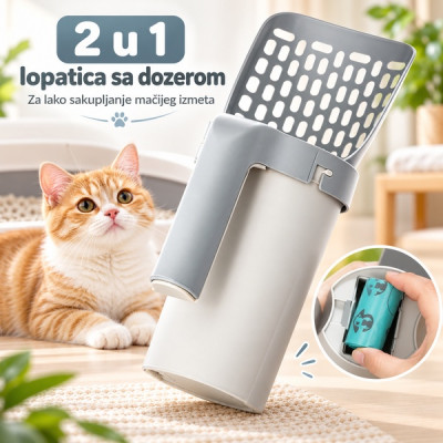 2 u 1 lopatica sa dozerom za sakupljanje macinog izmeta