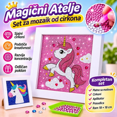 Magični atelje - set za mozaik od cirkona