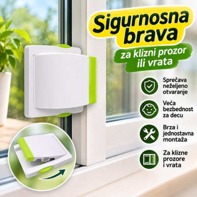 Sigurnosna brava za klizni prozor ili vrata