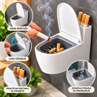 Toilet Ashtray - Pepeljara u obliku WC šolje