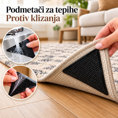 Ruggies - Super gumeni podmetači za tepihe 4 komada