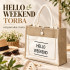 Hello Weekend  - torba od pamuka i lana