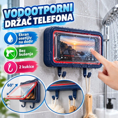 Vodootporni držač telefona sa kukicama 