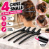 Hair Clip štipaljke za kosu -  set od 4 crne šnale