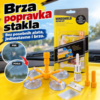 Set za popravku vetrobranskog stakla – Windshield Repair Kit