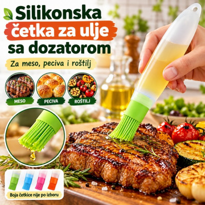 Silikonska četka za ulje sa dozatorom u formi olovke