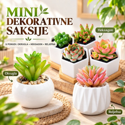 Mini flower pot - Mini dekorativne saksije 