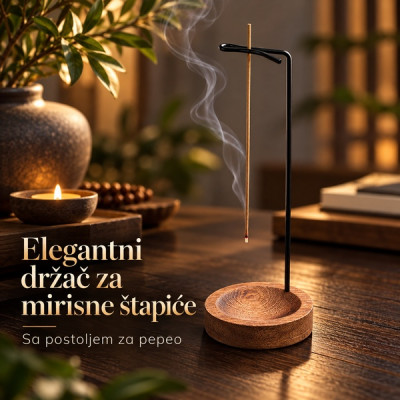 Elegantni držač za mirisne štapiće sa postoljem za pepeo