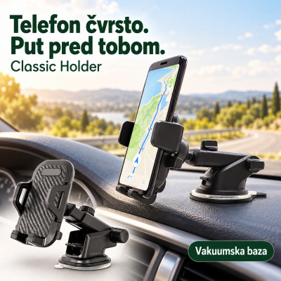 Classic holder - Stabilni držac telefona u automobilu