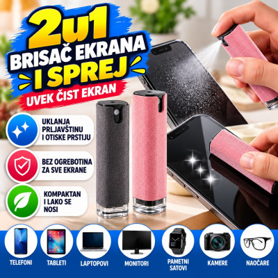 2u1 Brisač ekrana i sprej 