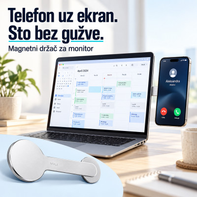 Magnetni držač telefona za monitor