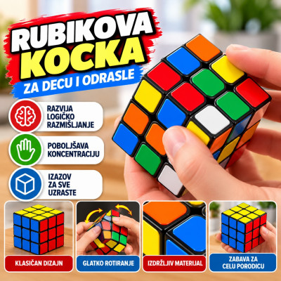 Rubikova kocka - Edukativna kocka za decu i odrasle
