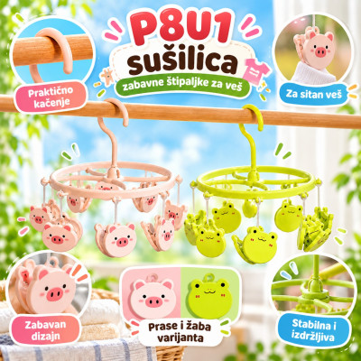 8u1 sušilica - zabavne štipaljke za veš