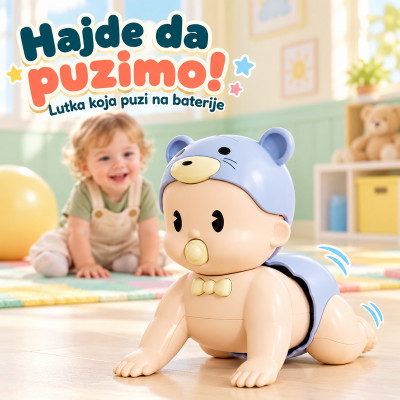 Crawling baby - lutka koja puzi