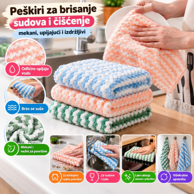 Peškiri za brisanje sudova i čišćenje radnih površina
