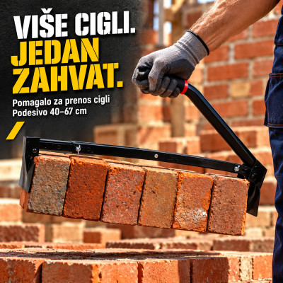 Pomagalo za podizanje i prenos cigli