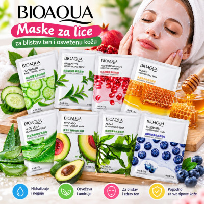 Bioaqua maska za lice - za blistav ten