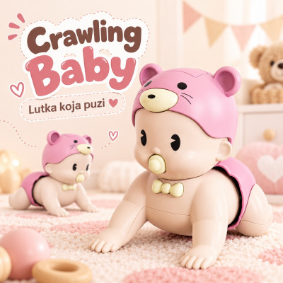 Crawling baby - lutka koja puzi