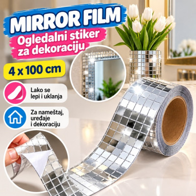 Mirror Film - Višenamenski stiker za dekoraciju