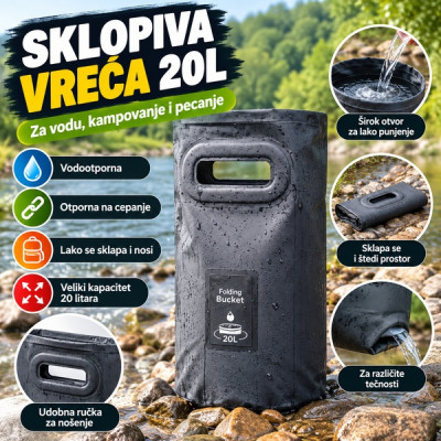 Višenamenska sklopiva vreća za prenos tećnosti - 20L