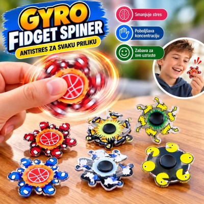 Gyro antistres fidget spiner za svaku priliku