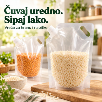 Vreća za hranu i napitke sa ručkom – lako čuvanje i sipanje