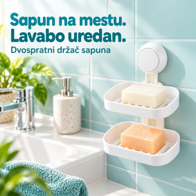 Double soap box - Dvospratni držac sapuna