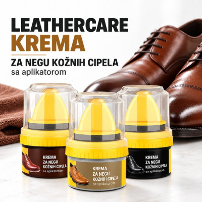 LeatherCare - krema za negu kožnih cipela sa aplikatorom