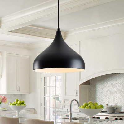 Macaron Black 35 - visilica sa metalnim abažurom