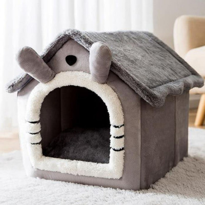 GREY Pet House - Udobna siva kućica za pse i mačke 