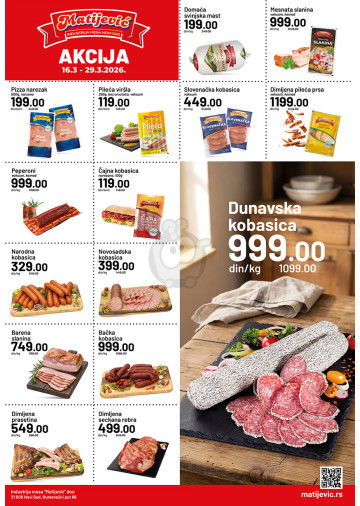 Proizvodi na akciji su obeleženi datumom trajanja - Redovne cene su podložne promenama