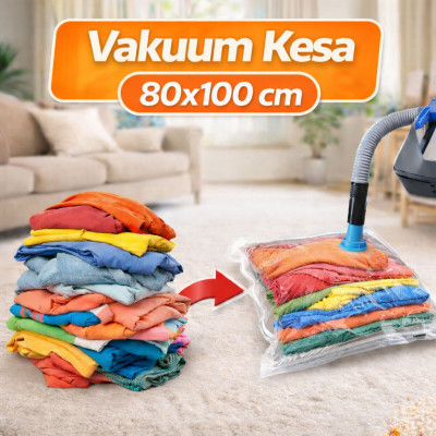 Vakuum kesa za odlaganje odeće 80 x 100 cm