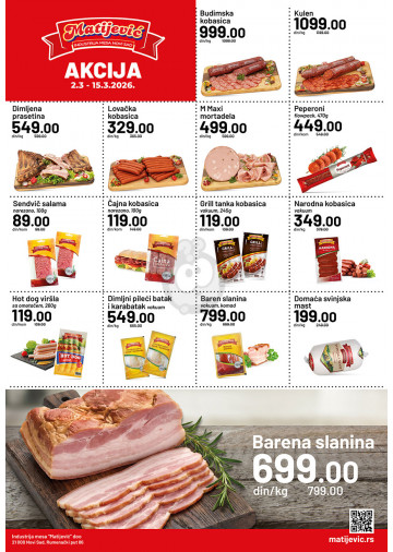 Proizvodi na akciji su obeleženi datumom trajanja - Redovne cene su podložne promenama