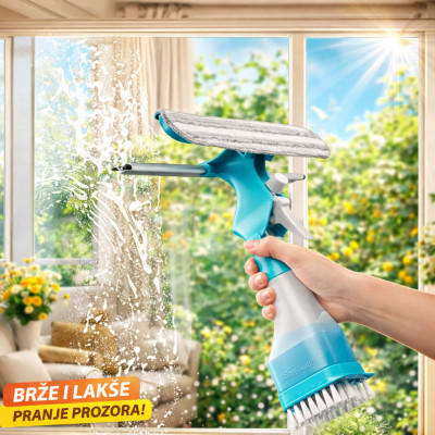 4u1 četka - Operi prozore 3x brže – bez kapanja i bez muke