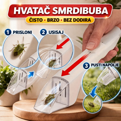 Hvatač Smrdibuba - UHVAĆENO ZA 2 SEKUNDE – Bez dodirivanja, bez gađenja!