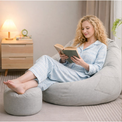 Lazy Bean Bag - Udobna Lazy Bag fotelja sa tabureom u setu