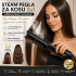 Steam Pegla za Kosu 2u1 – Ispravljanje i Uvijanje Bez Oštećenja | Sjajna Kosa za 5 Minuta