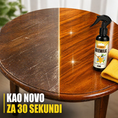 BEEWAX Sprej za drvo sa pčelinjim voskom – vraća sjaj za 30 sekundi