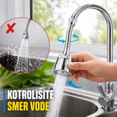 Fleksibilni nastavak za slavinu – usmeri vodu gde želiš