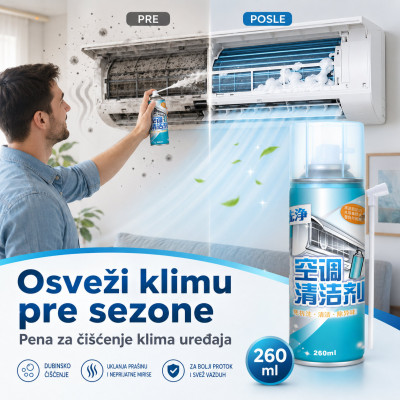 Sredstvo za čišćenje unutrašnje jedinice klime 260 ml