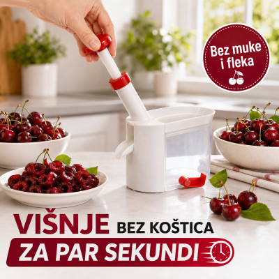 Čistač koštica za višnje i trešnje – bez muke i fleka