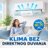 Podesivi vetrobran za klimu – bez direktnog duvanja 