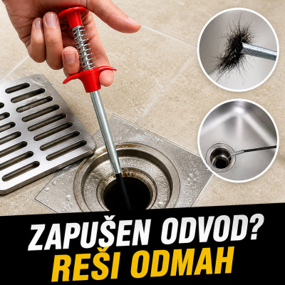 Alat za otčepljivanje odvoda za 10 sekundi i to bez hemije