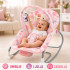 Roze ljuljaška za bebe Pink Jungle Comfort – Umiruje, Ljulja i Zabavlja