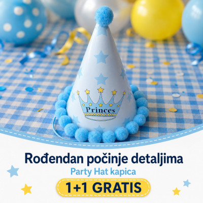 1+1 GRATIS Party Hat - Kapica za rođendance