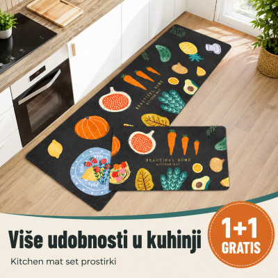 1+1 GRATIS Kombinovani set podnih prostirki za kuhinju - Kitchen mat